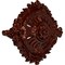 Ekena Millwork Antonio Ceiling Medallion, Hand-Painted Antique Copper, 35 7/8"W x 22 1/2"H x 4 3/8"P CM35X22ANACS - alternate 2